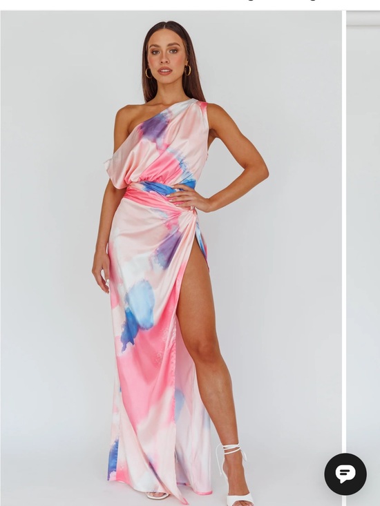 Dresses & Skirts - Self Leslie charm me thigh high silky maxi